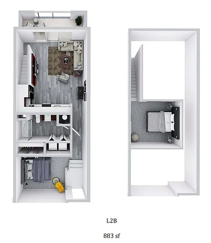 Floor plan L2B - Loft