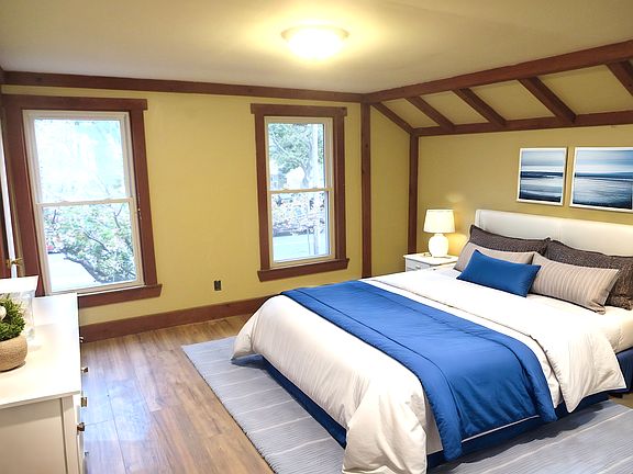 Master bedroom with large walk in closest