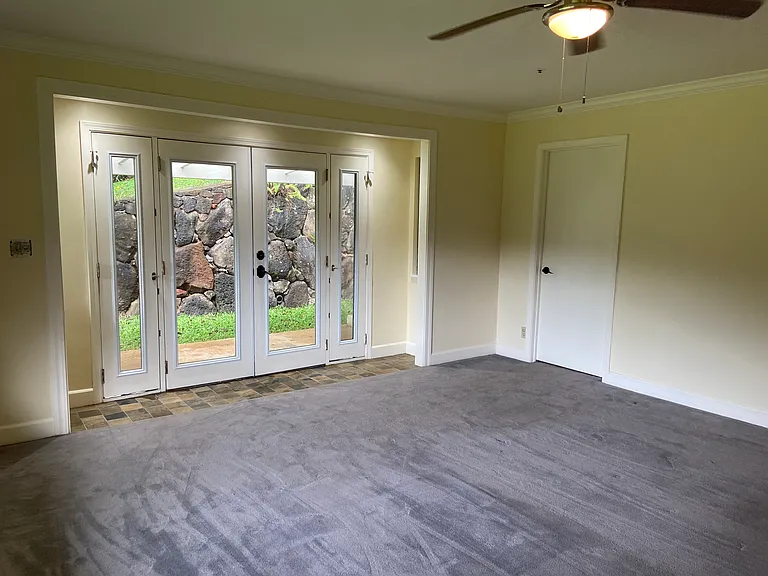Living room entry & bedroom entry
