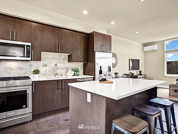 2nd floor kitchen, dining and living space