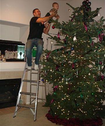 12' Christmas tree in living room