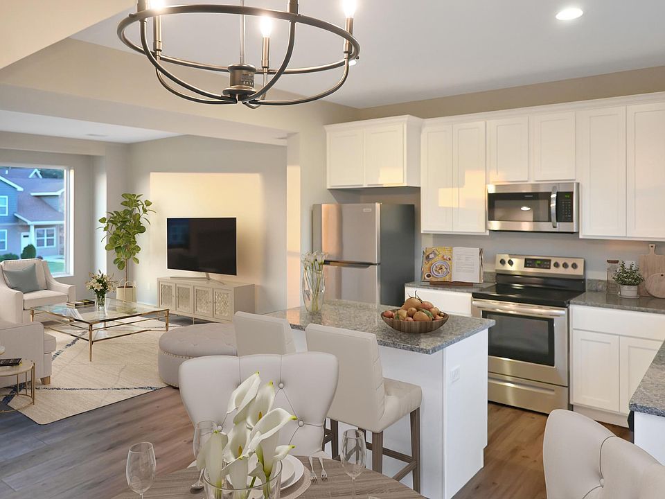 Expansive Open Kitchen & Living Room