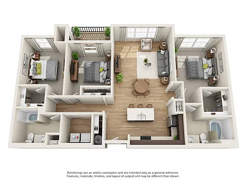 Floor plan 3X2 D3
