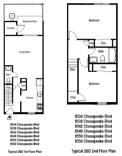 Floor plan Marquis Villa 2BD 1and5BA
