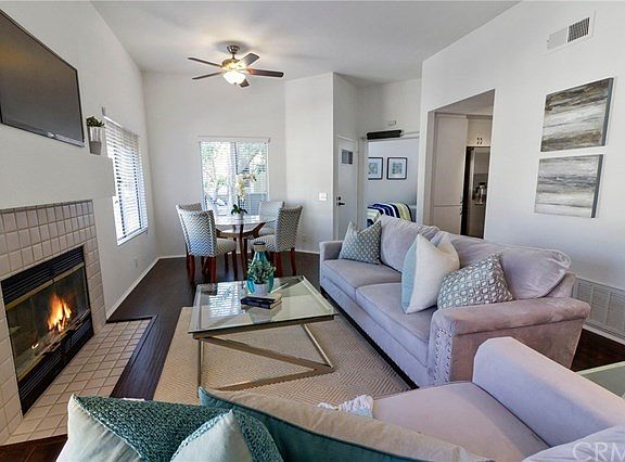 Living Room with Fire Place