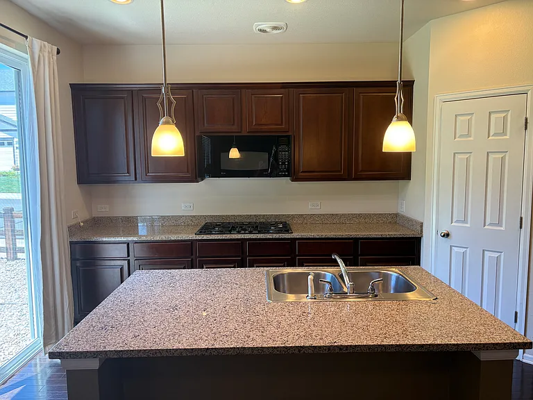 Kitchen with island