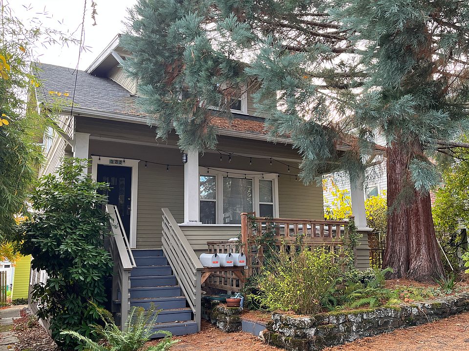 Front of house - upper unit entry in back of house.