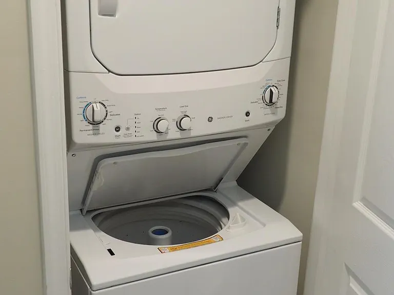 Laundry is conveniently on the bedroom level.
