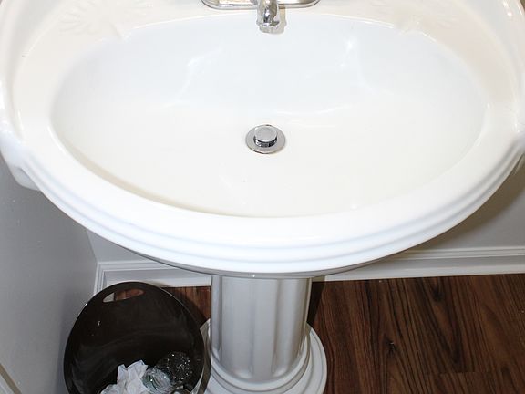 pedestal sink. 