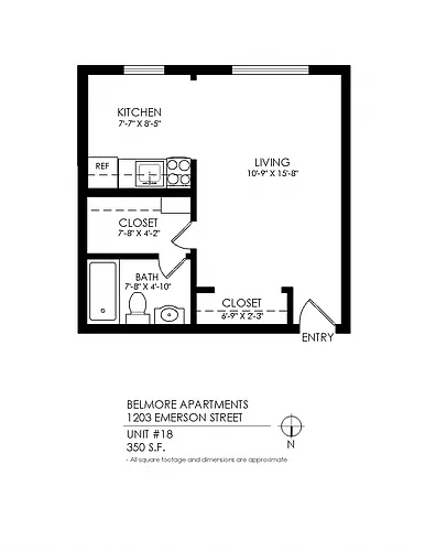 Floor plan Studio