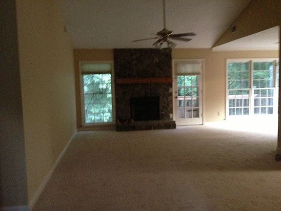 Large fireplace