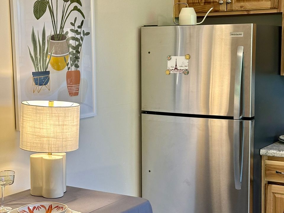 Stainless steel fridge