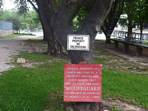 POA park 300 ft.  from house