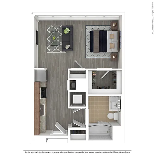 Floor plan S01 - Studio