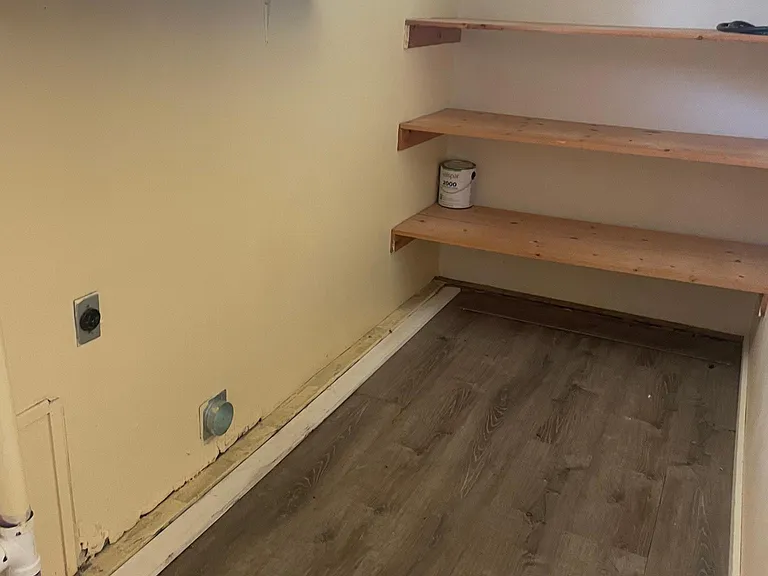 laundry room in garage