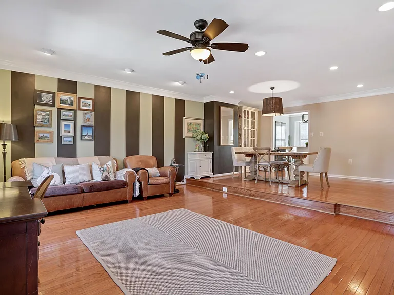 Second floor den and dining area