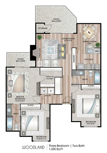 Floor plan Woodland