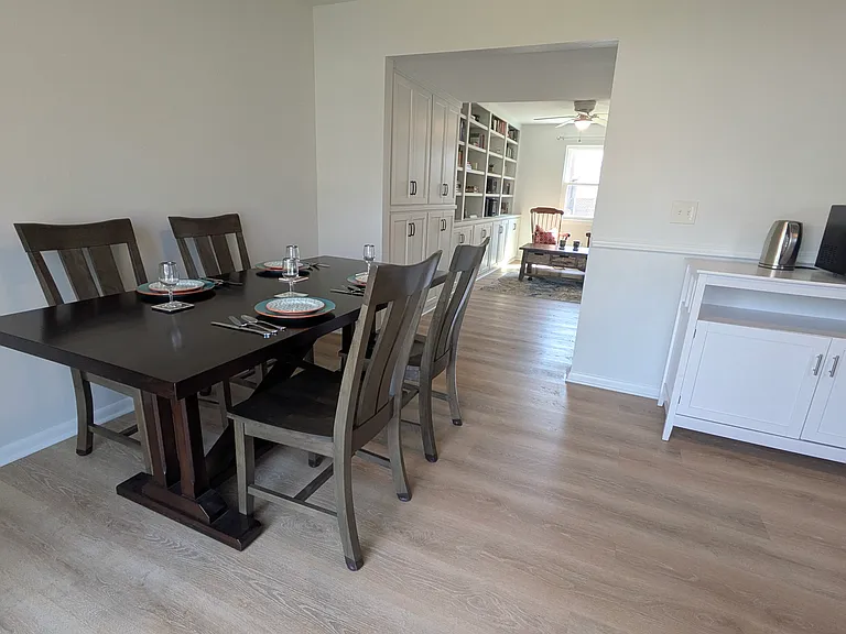 kitchen and dining