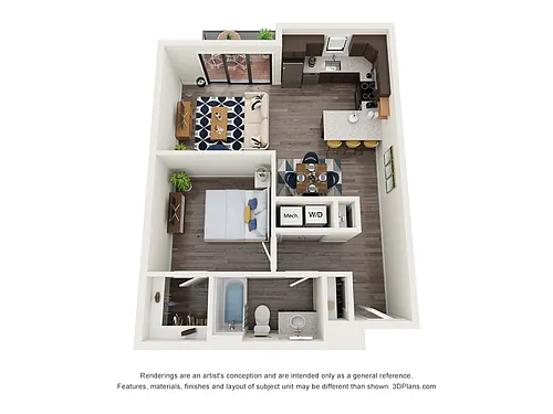 Floor plan Southeast Balcony
