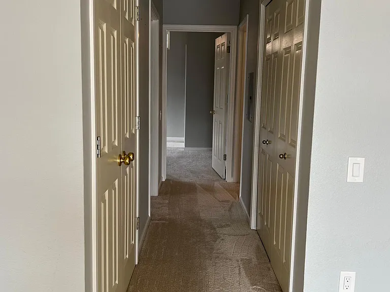 hallway (laundry behind door on right)
