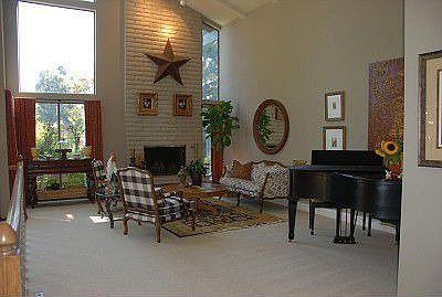 formal living w/woodburning fireplace
