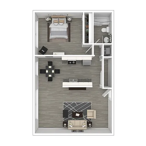 Floor plan One Bedroom