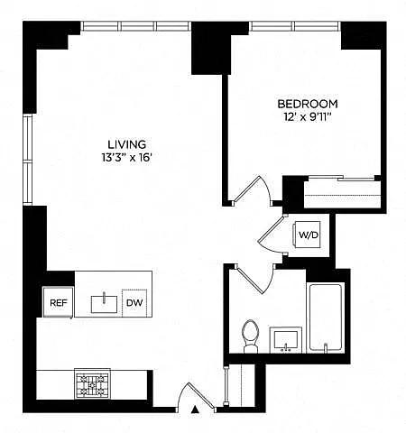 Floor plan 1AQ Penthouse South