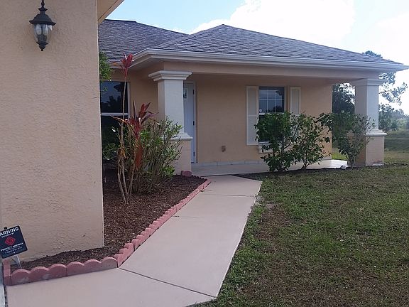 Freshly painted sidewalk!