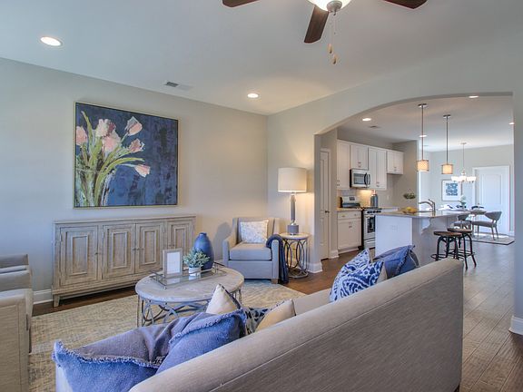 The Newport Living Kitchen This is a model representation, not the actual home