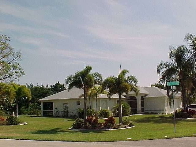 Oversized corner lot.