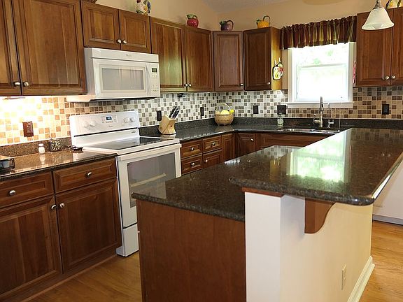 Kitchen with granite counter