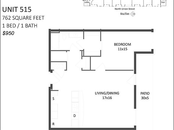 3rd image of 101 N Union St Unit 515