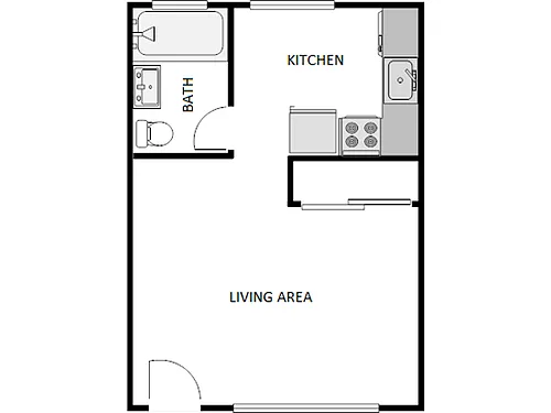 Floor plan Studio: Type A