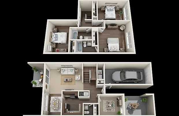 3 Bedroom Floorplan 3 Bedroom Floorplan
