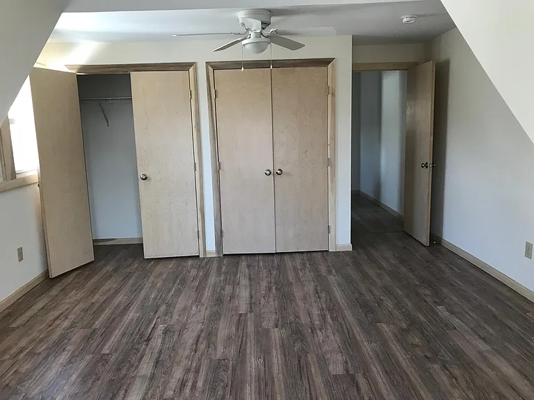 Large bedroom with large closets.
