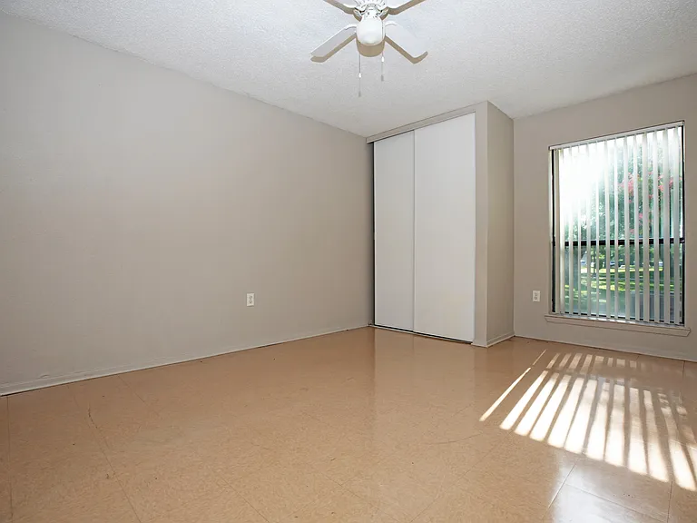 1-bedroom, 1 bathroom unit bedroom