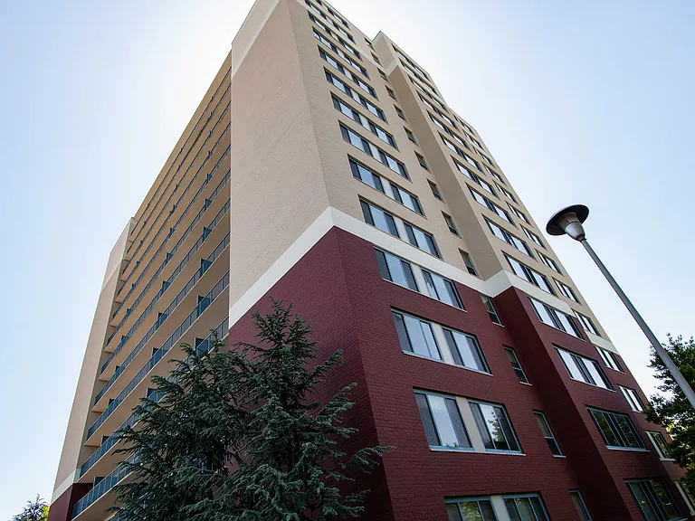Steward Tower Apartments Building Side Perspective