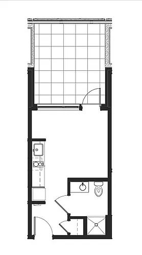 Floor plan The Marina with Patio