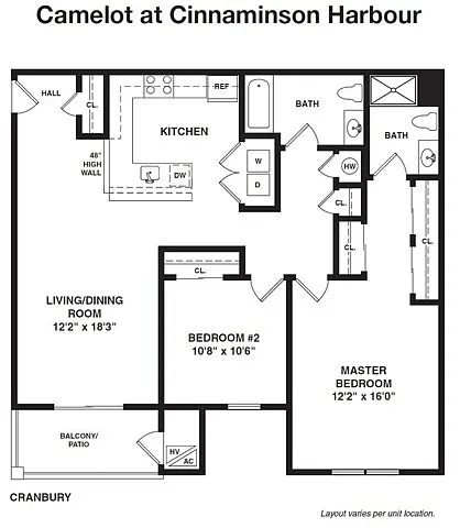 Floor plan Cranbury