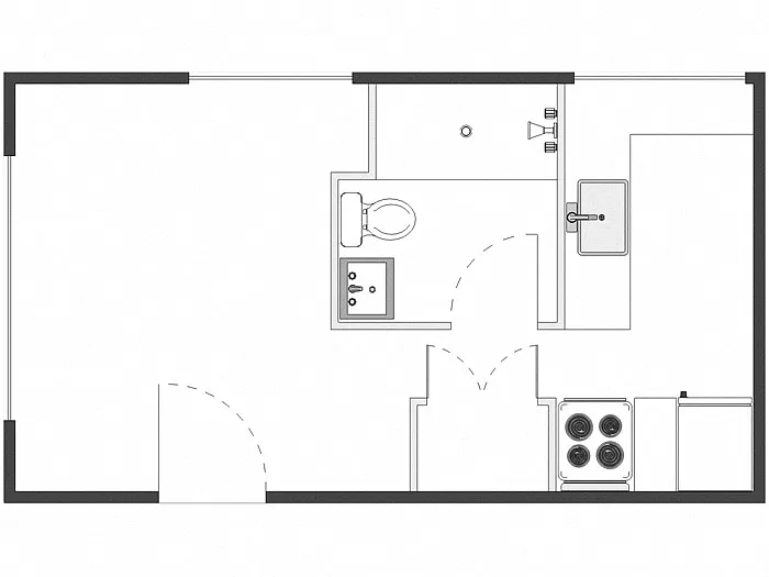 Floor plan Studio: Type I