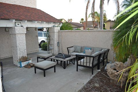 Front patio facing street