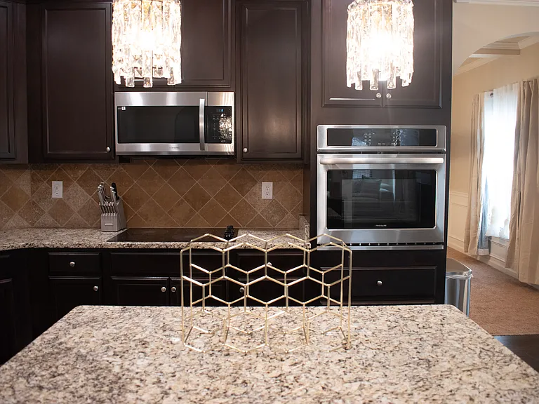 Custom cabinetry and premium appliances
