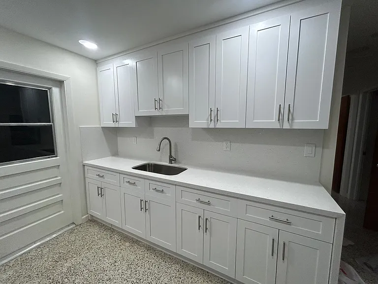 Brand new sink and cabinets.