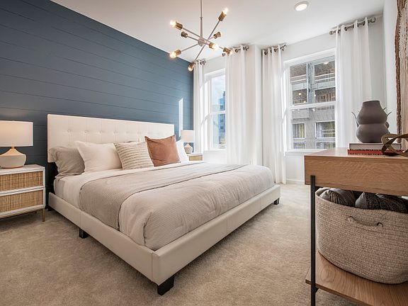 Spacious owner s suite with large windows