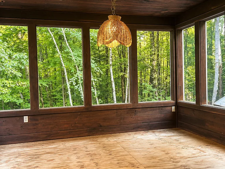 Enclosed sunroom