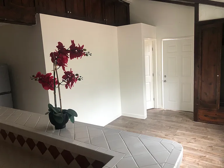 Living room from kitchen view
