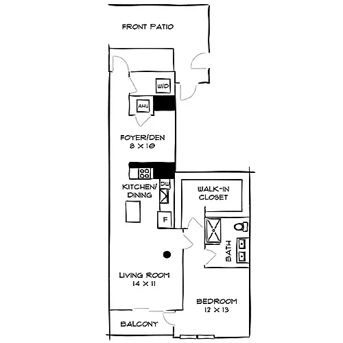 Floor plan The Park 1R