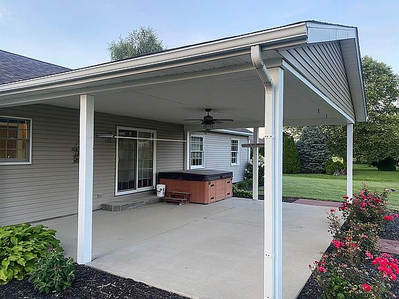 Back covered patio