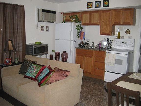 Kitchen and Living Room furnished