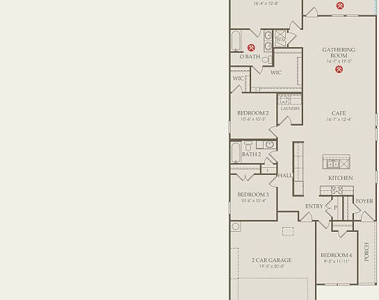 Chatfield Floor Plan, Quick Move-In Home, Floor 1